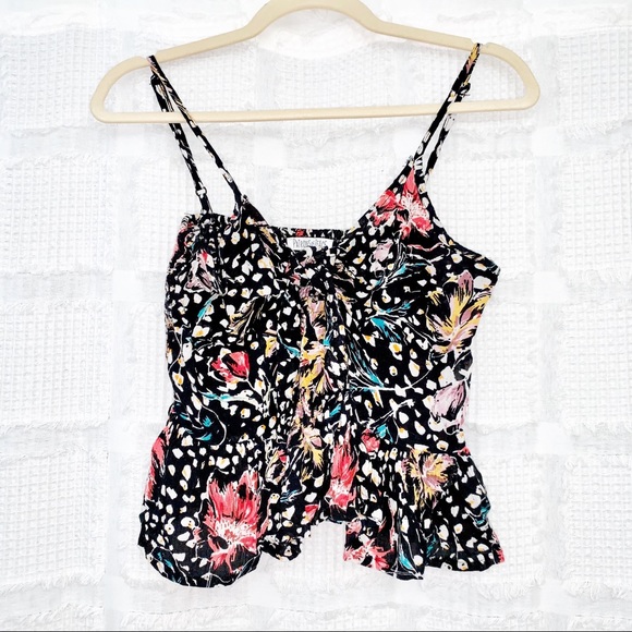 Patrons of Peace Tops - Patrons of Peace front tie floral top M